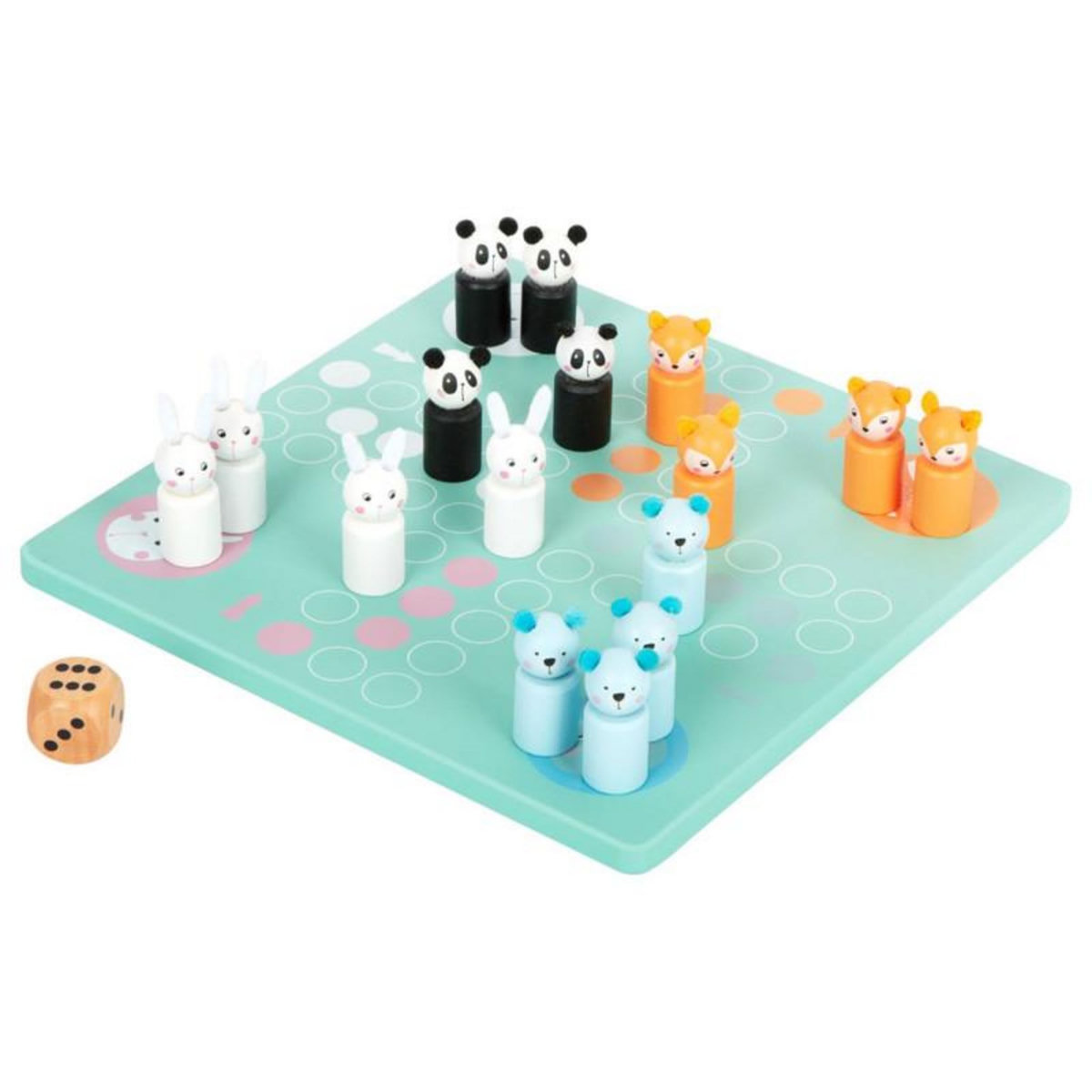 SMALL FOOT Small Foot - Ludo Game Animals Wood 11462