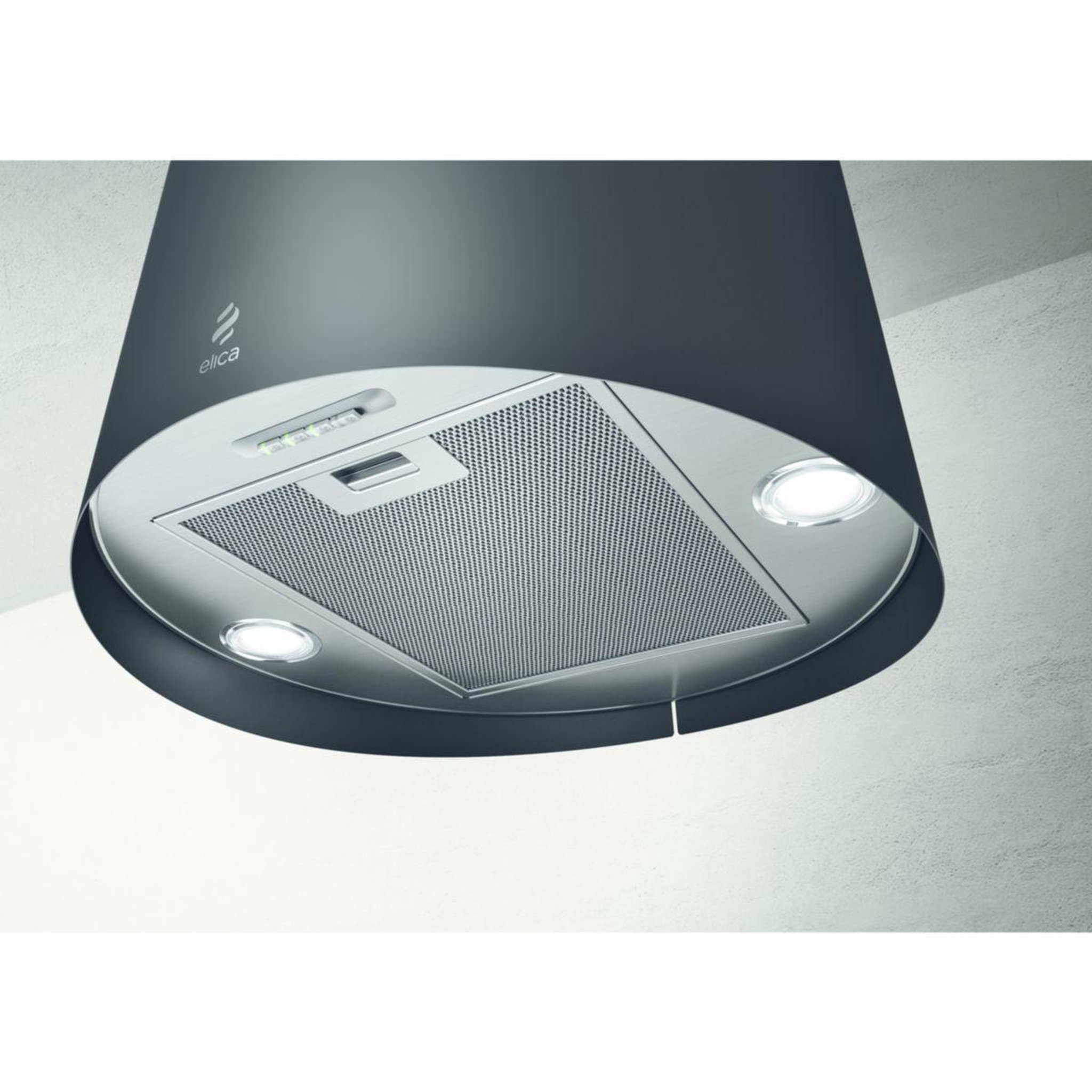 Voir la diapositive 2 : ELICA Hotte décorative îlot juno bl/f/50