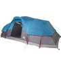 Voir la diapositive 5 : VIDAXL Tente a dome 11 personnes bleu impermeable