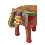 Voir la diapositive 6 : Paris Prix Tabouret Éléphant en Bois  Delhi  35cm Multicolore