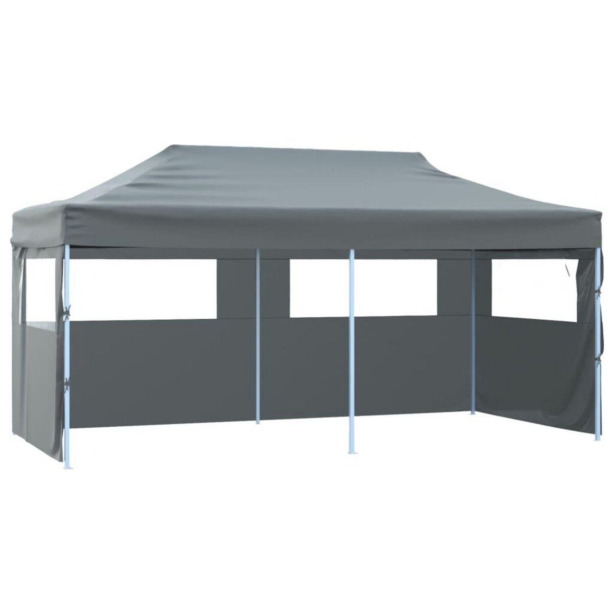 VIDAXL Tente de reception pliable avec parois 3x6 m anthracite