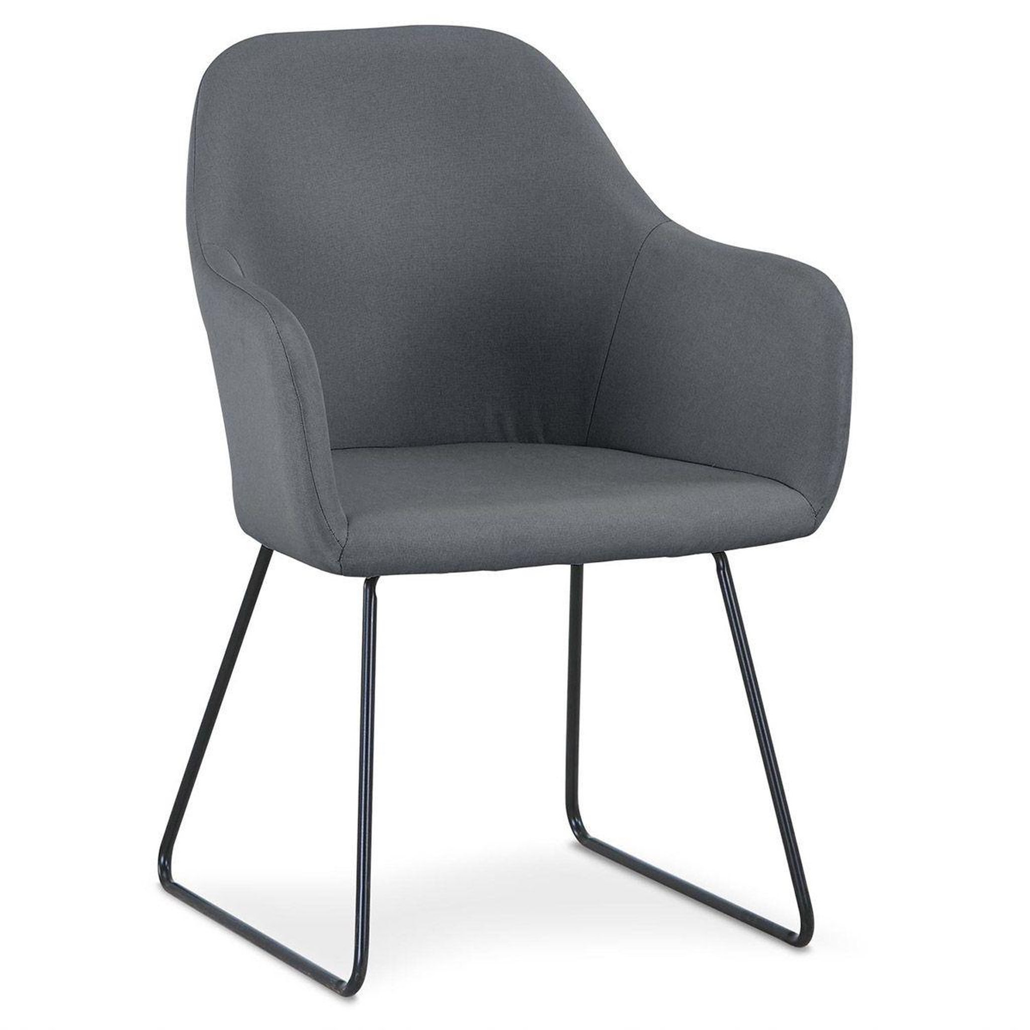 Voir la diapositive 1 : Paris Prix Fauteuil Design  Blida  87cm Gris & Noir