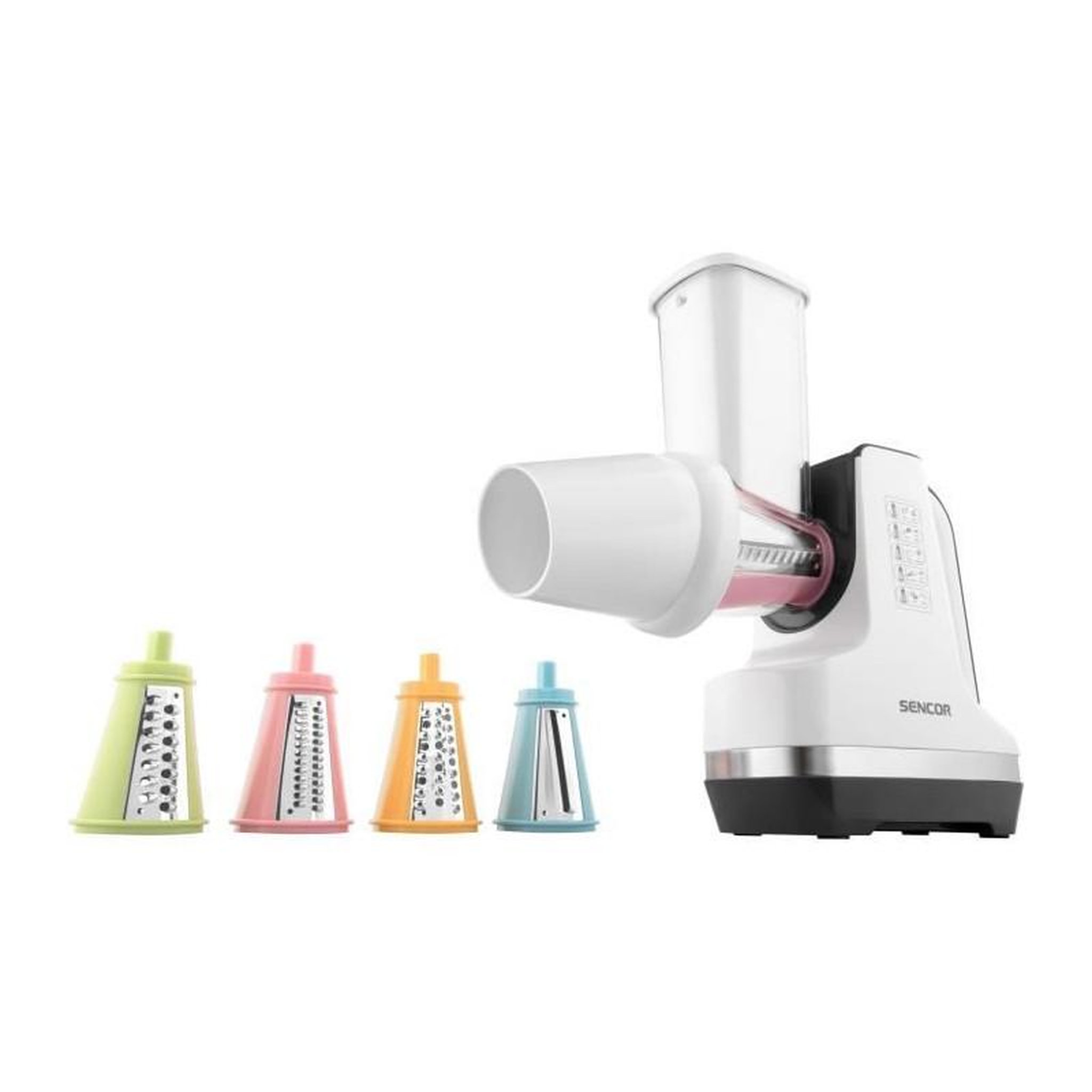 Voir la diapositive 4 : SENCO Trancheuse et râpe - SENCOR - SSG 4500WH - 150 W - Blanc