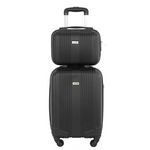 Alistair Valise cabine 4 roues et Vanity Alistair  - Collection Airo 2.0 - ABS ultra résistant. Coloris disponibles : Bleu, Noir, Rose