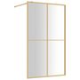 Voir la diapositive 2 : VIDAXL Paroi de douche avec verre ESG transparent dore 118x195 cm