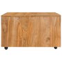 VIDAXL Table basse 80x80x40 cm bois de teck massif