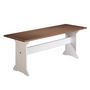 Voir la diapositive 1 : Paris Prix Banc Design en Bois  Terland  110cm Blanc