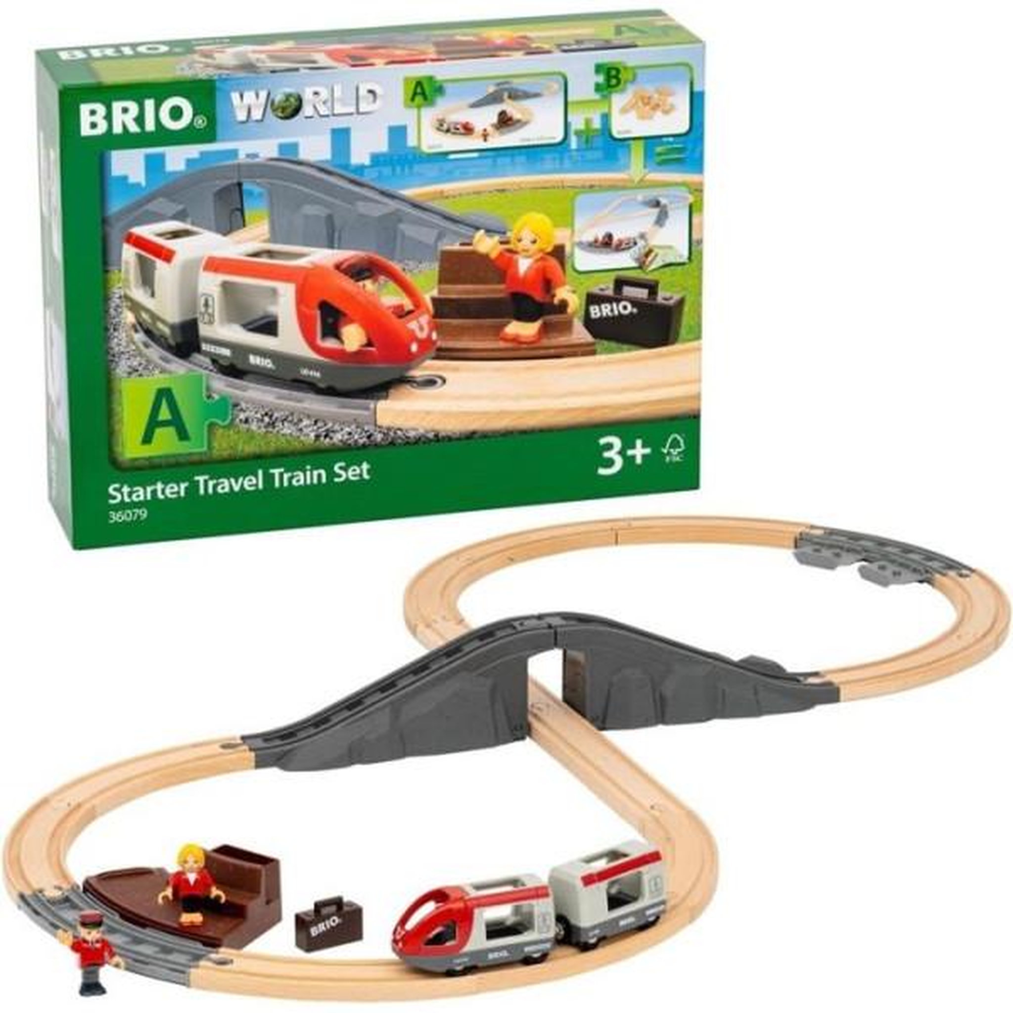 Voir la diapositive 2 : Brio Brio circuit en 8 voyageurs - pack a-7312350360790-a partir de 3 ans