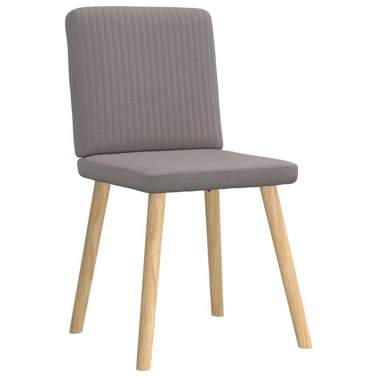 VIDAXL Chaises a manger lot de 6 taupe tissu