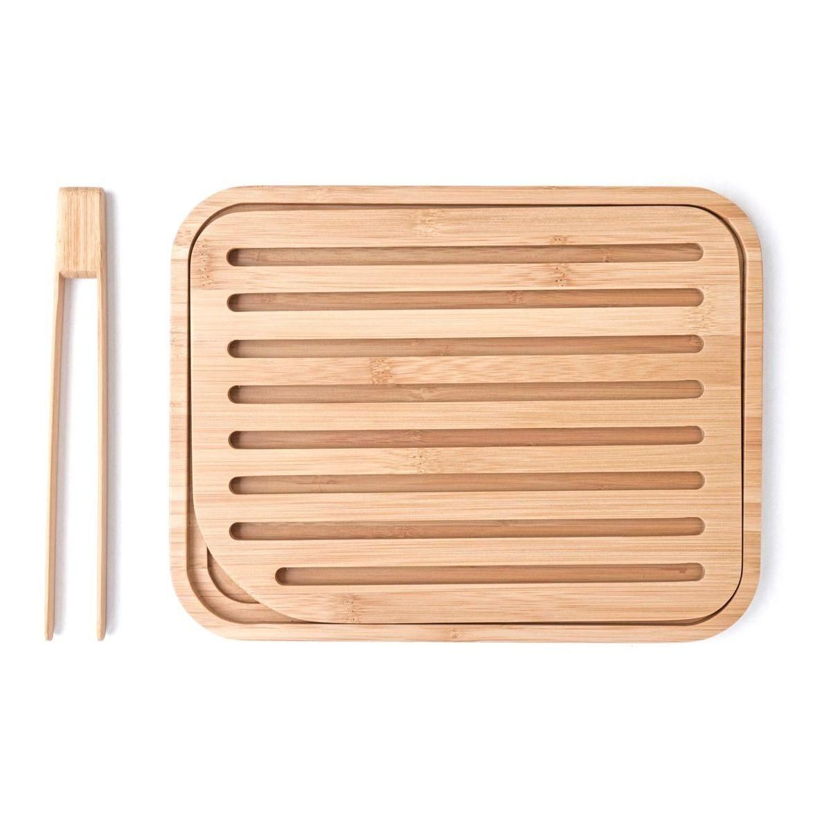 PEBBLY Planche à pain et pince a toast