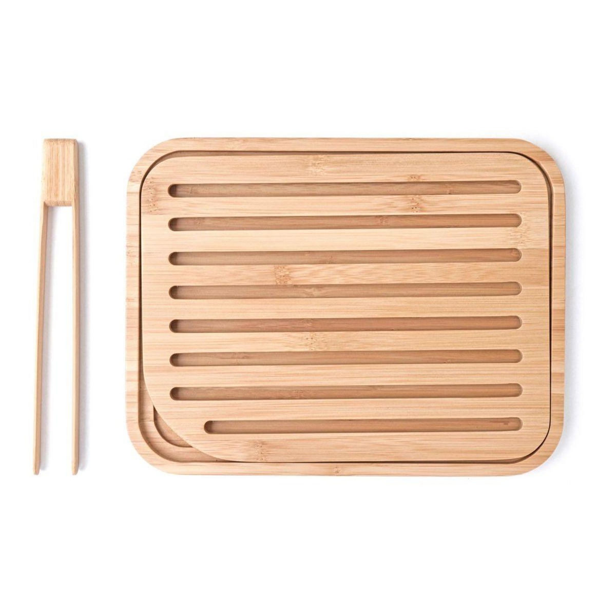 PEBBLY Planche à pain et pince a toast