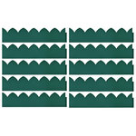 VIDAXL Bordures de jardin 10 pcs Vert 65x15 cm PP