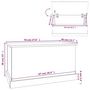 Voir la diapositive 6 : VIDAXL Boîte de rangement blanc brillant 70x40x38 cm bois d'ingenierie