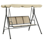 VIDAXL Balancelle de jardin avec baldaquin Anthracite et sable
