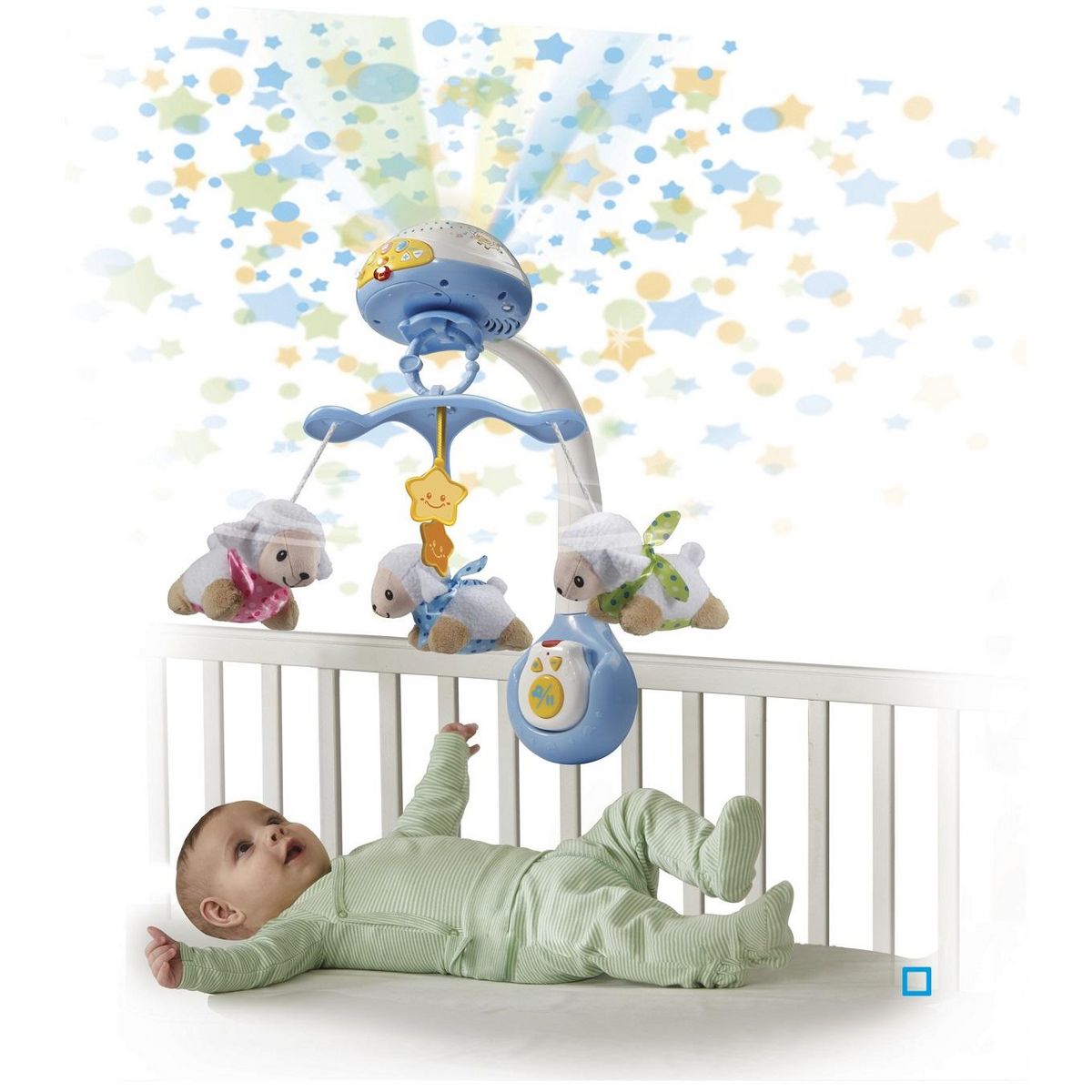 VTECH Lumi mobile compte-moutons bleu 