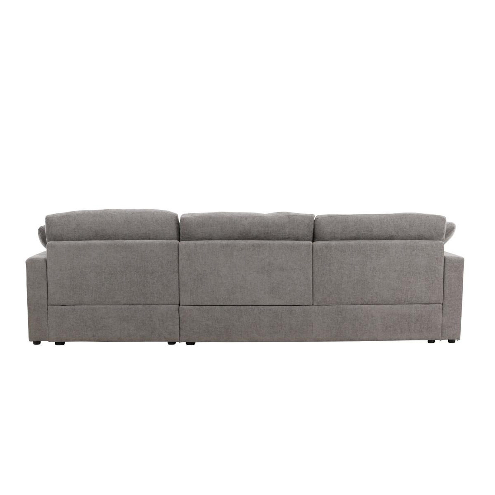 Voir la diapositive 6 : Paris Prix Canapé d'angle réversible  amalfi  297cm gris