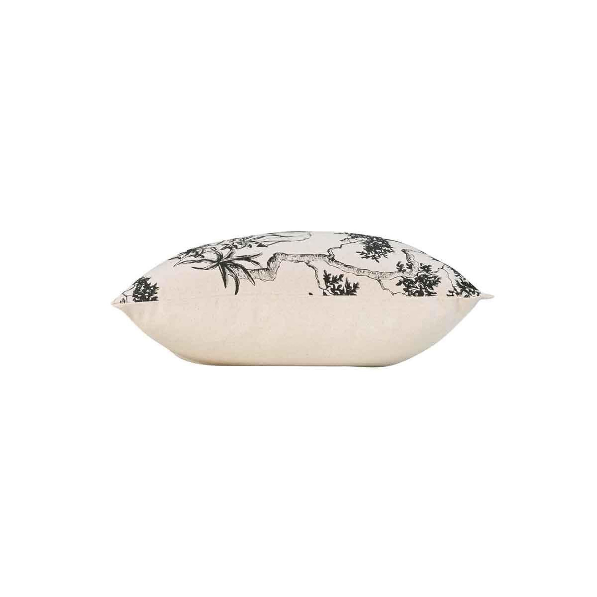 Voir la diapositive 2 : Douceur d'Intérieur Housse de coussin déco  zambie  40x40cm naturel