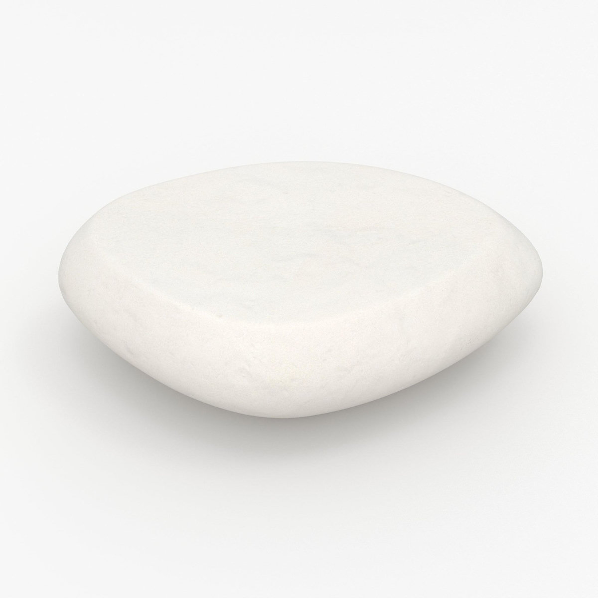 Rendez vous déco Table basse ovale blanche en fibre d'argile effet béton 105 cm-Maui