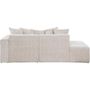 Voir la diapositive 4 : Habitat et Jardin Canapé d'angle en tissu chenille  Haussmann  3 places - Beige