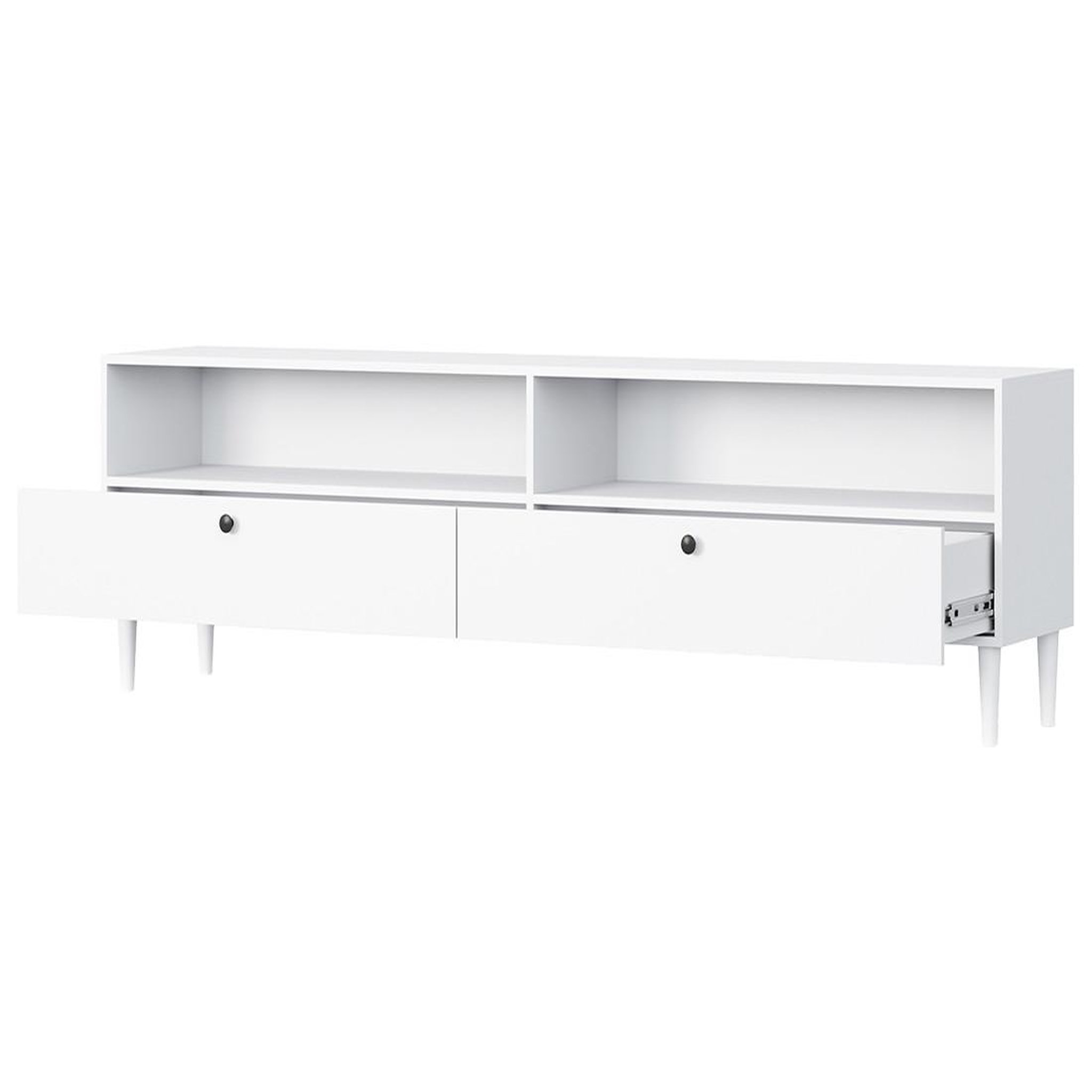 Voir la diapositive 3 : BEST MOBILIER Cleo - lit coffre avec led - 160x200 cm - sommier inclus - en velours