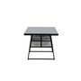Voir la diapositive 2 : Paris Prix Table de Jardin en Verre  Dallas  193cm Noir