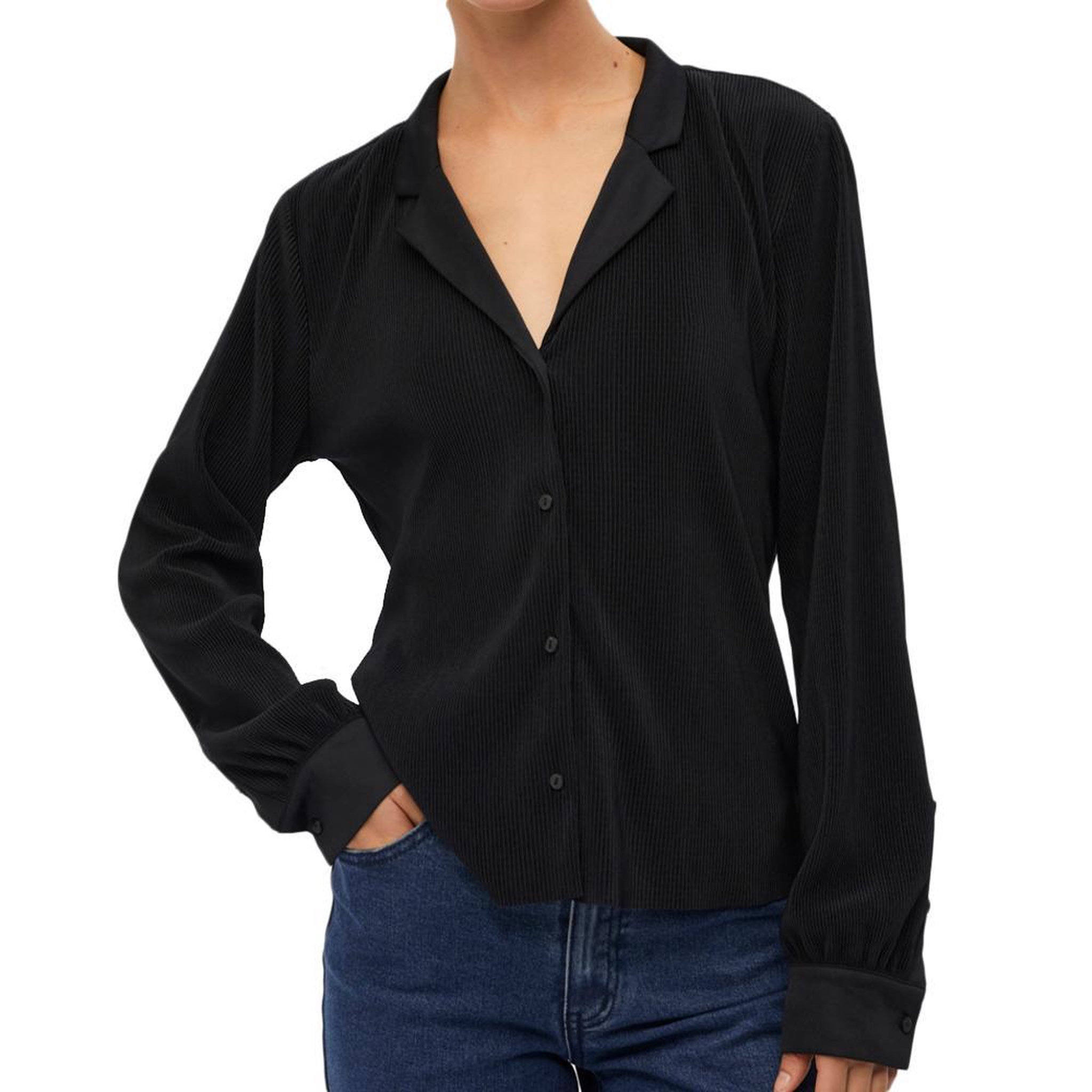 Voir la diapositive 1 : OBJECT Chemise Plissé  Femme Object Shila