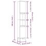 Voir la diapositive 6 : VIDAXL Armoire de salle de bain blanc 30x30x190 cm bois d'ingenierie