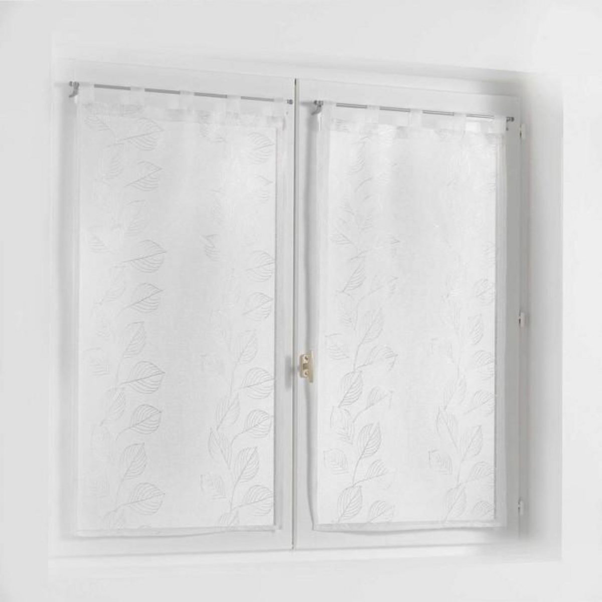 Paris Prix Paire de Voilages  Edenia  60x160cm Blanc