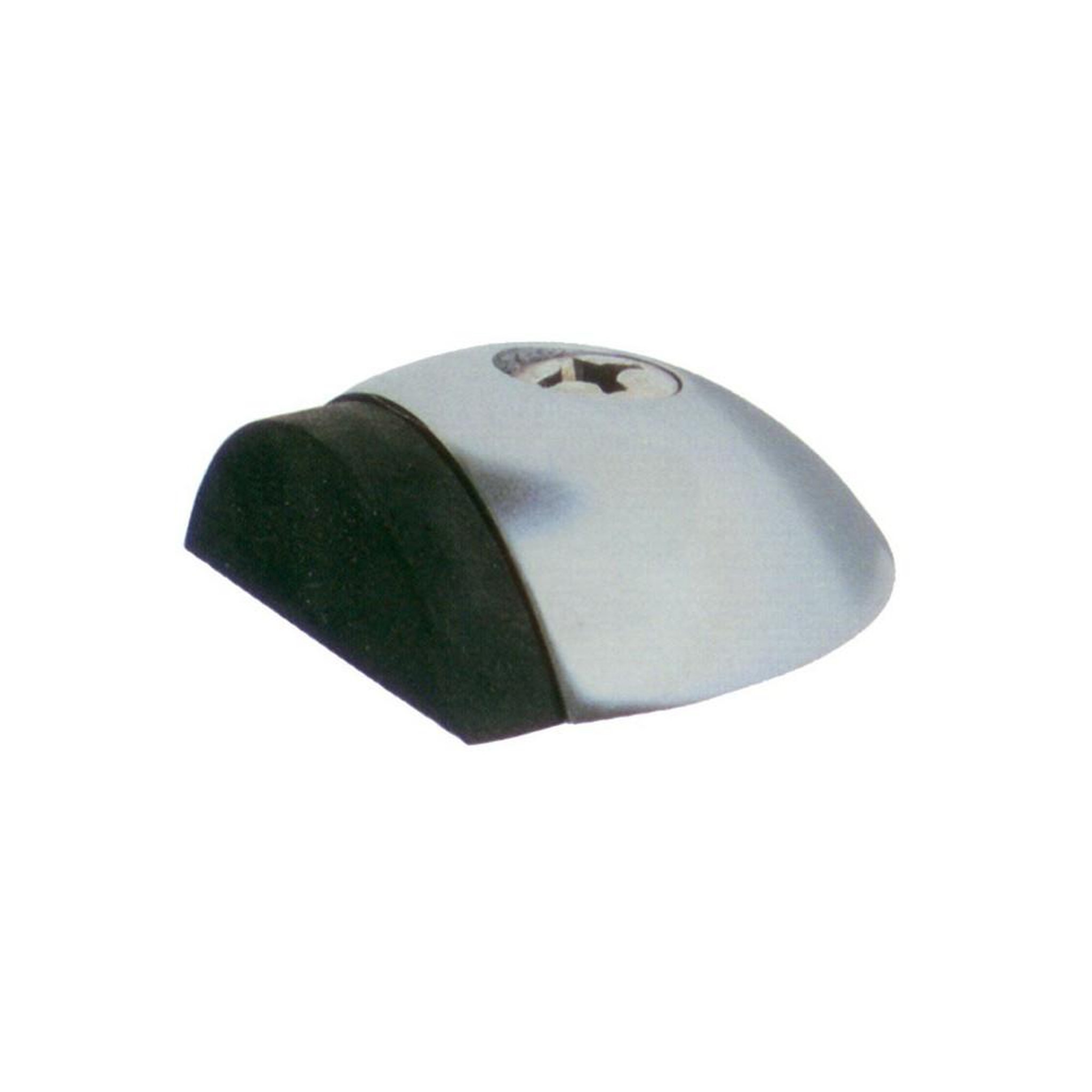 Butoir de sol pour porte série 2001 aluminium argenté 46 x 57 x 18 mm