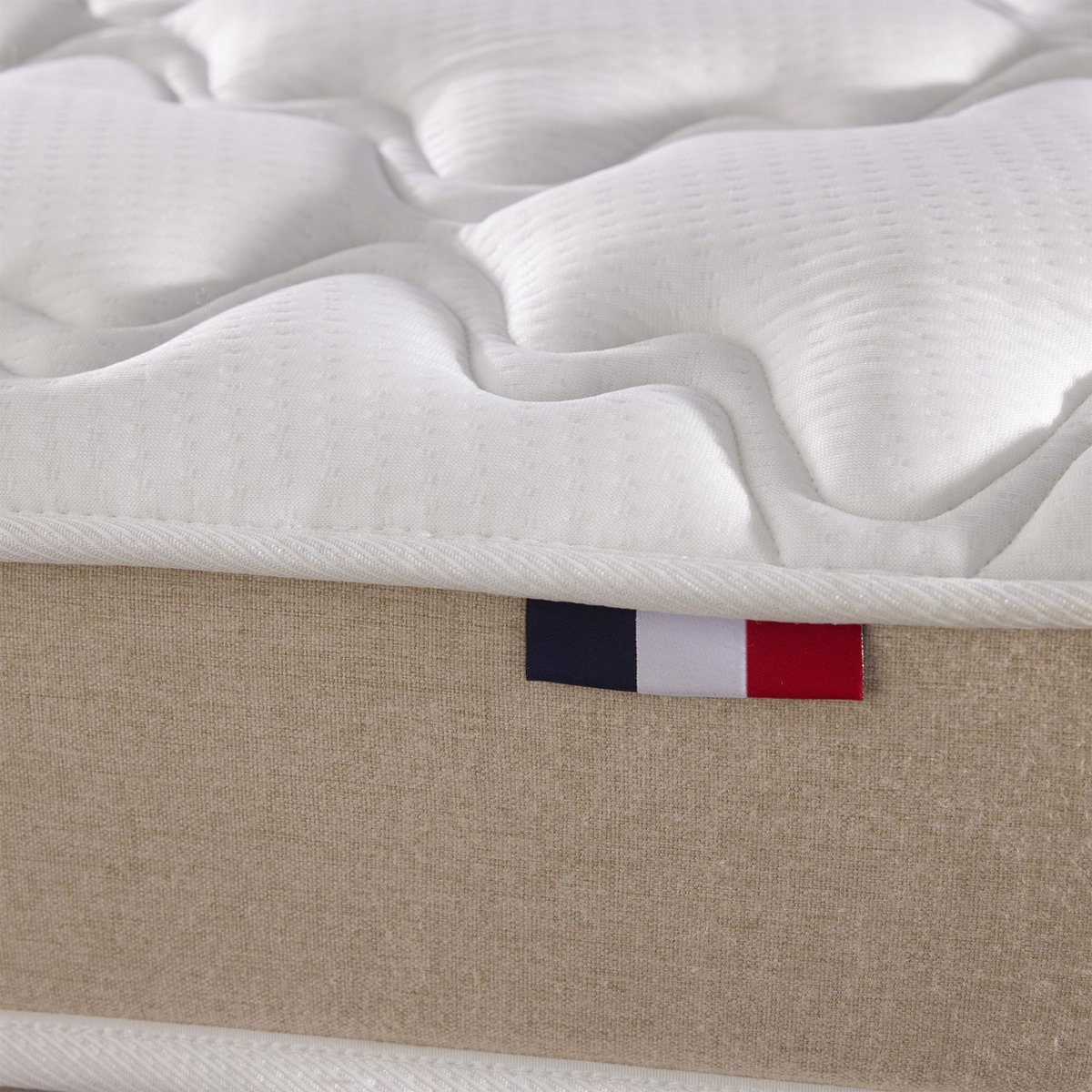IDLITERIE Matelas en polylatex 80 kg/m , H 21 cm - Fabrication Française
