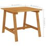 Voir la diapositive 6 : VIDAXL Table a manger de jardin 88x88x74 cm Bois d'acacia massif