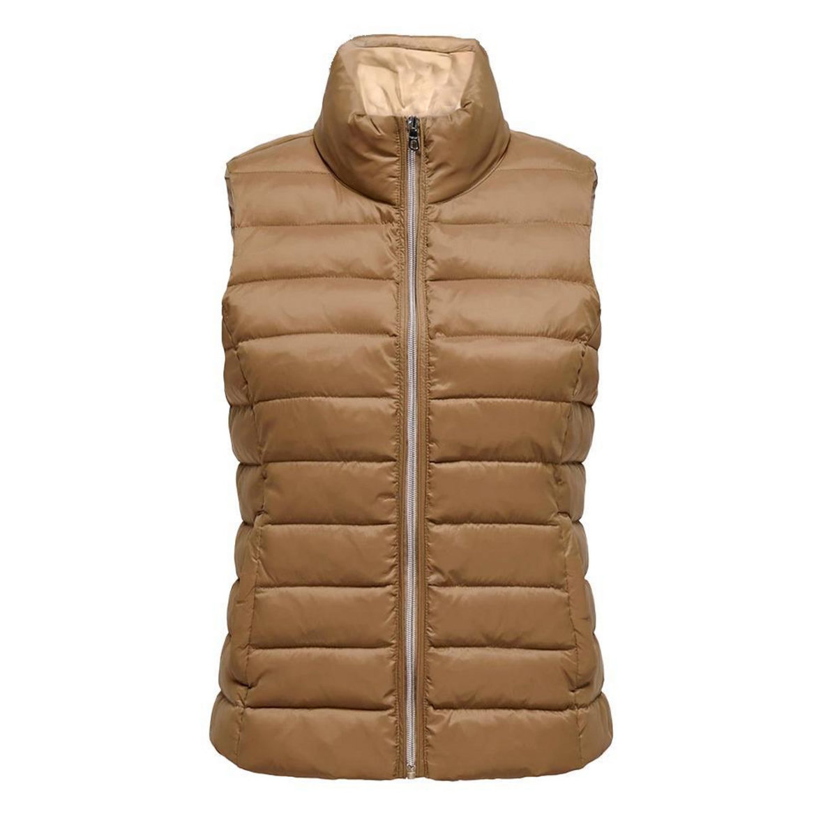 Only Doudoune Sans  anches /Beige Femme Only Talire