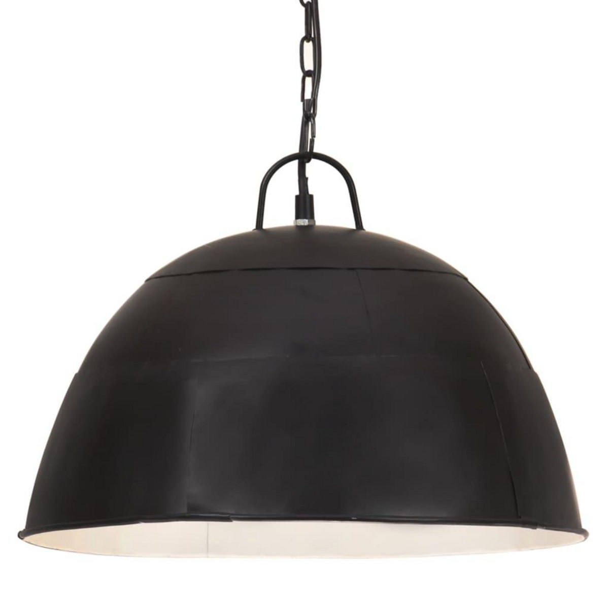 VIDAXL Lampe suspendue industrielle vintage 25 W Noir Rond 41 cm E27