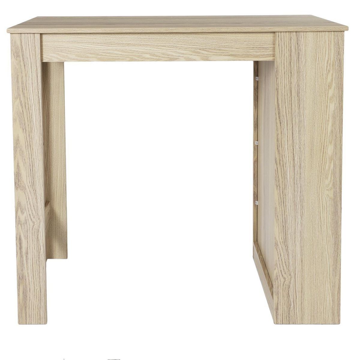 The Home Deco Factory Table de bar mange debout avec 4 niches de rangement
