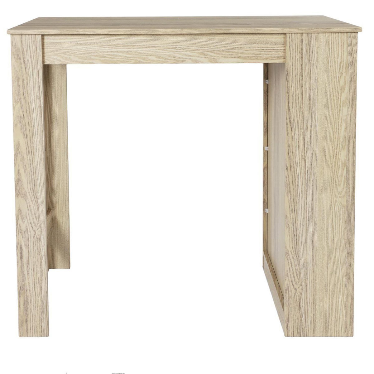 The Home Deco Factory Table de bar mange debout avec 4 niches de rangement