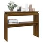 Voir la diapositive 5 : VIDAXL Table console Chêne marron 102x30x80 cm Bois d ingénierie