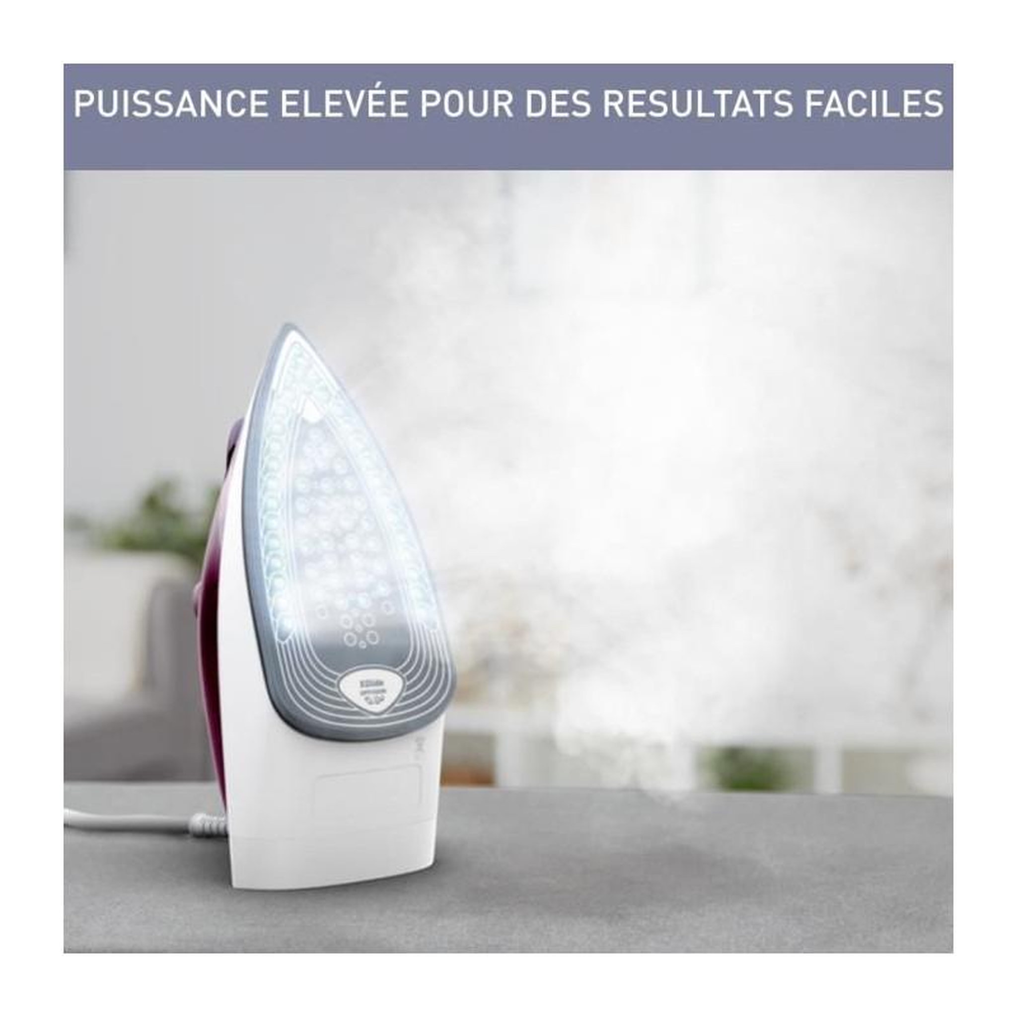 Voir la diapositive 3 : CALOR CALOR FV2835C0 Fer a repasser, Débit vapeur 35 g/min, Fonction pressing 160 g/min, Semelle céramique, Défroissage vertical