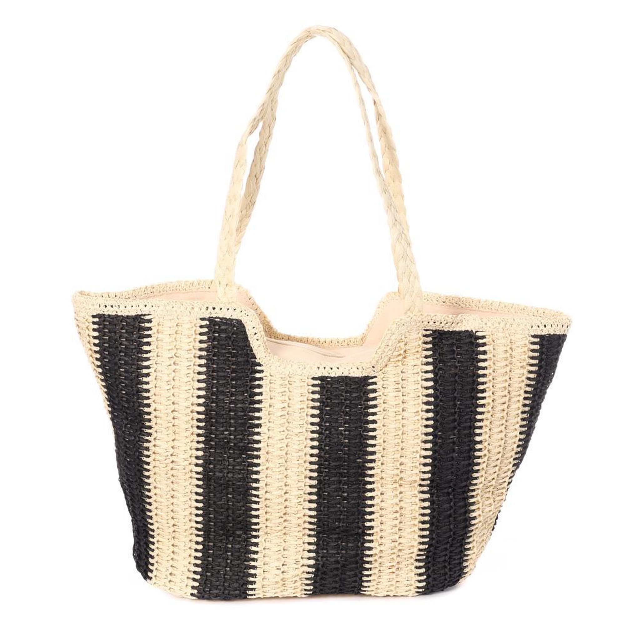 Voir la diapositive 2 : GERARD PASQUIER Sac de Plage Naturel/Noir Femme Gérard Pasquier