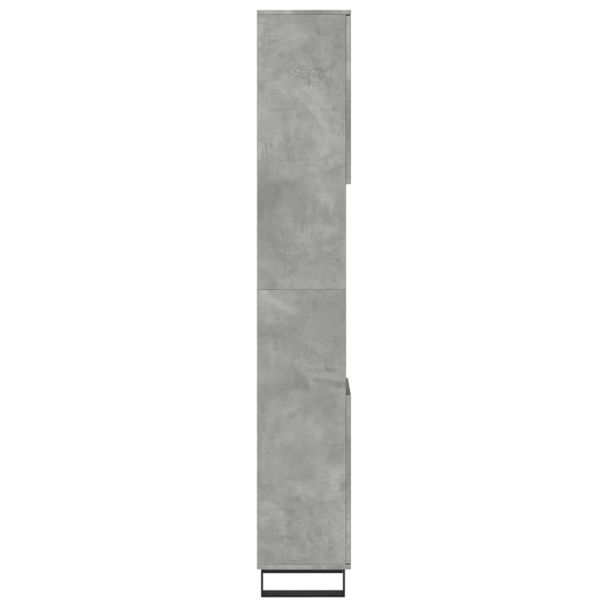 VIDAXL Armoire de salle de bain gris beton 30x30x190 cm