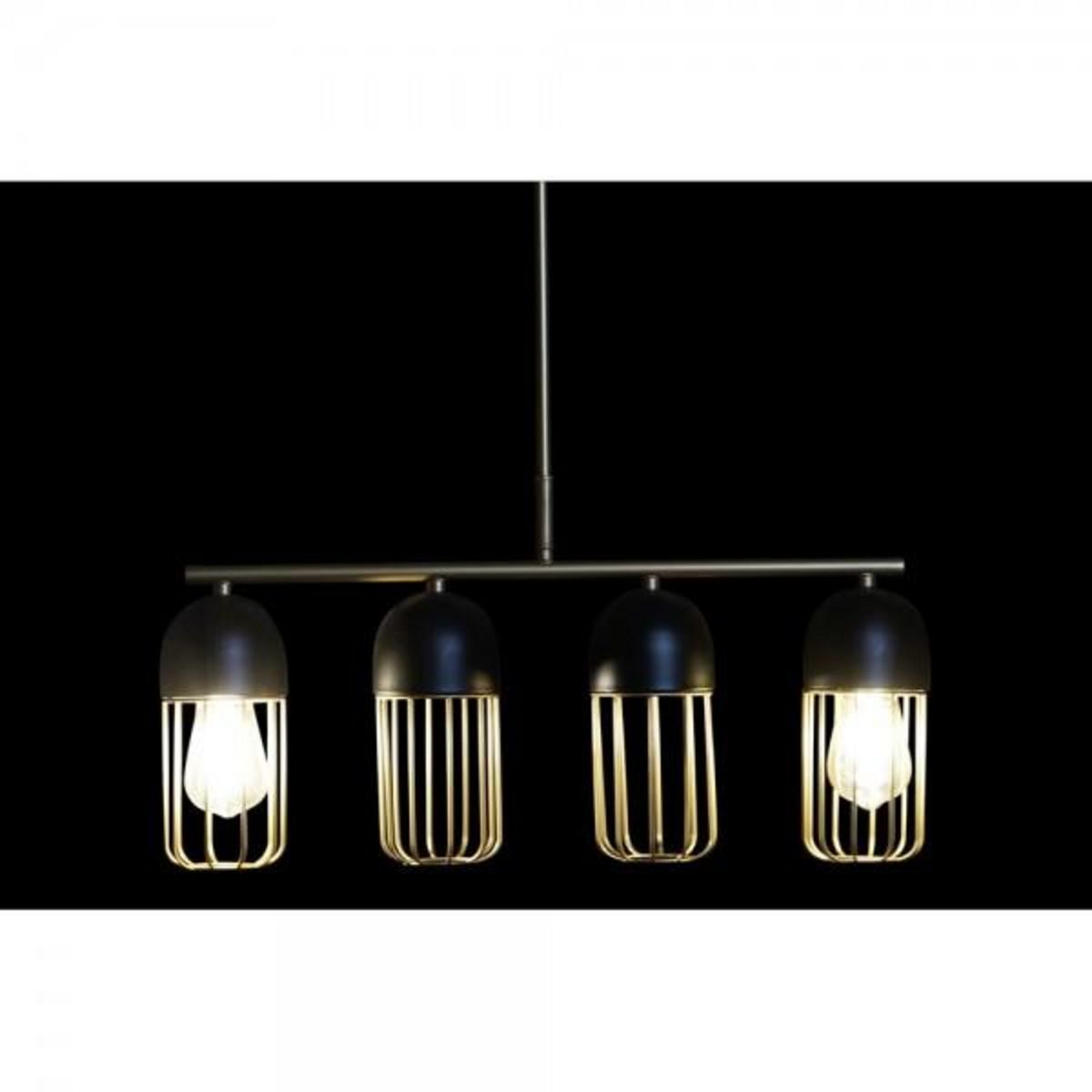 MARKET24 Suspension DKD Home Decor Noir Doré 220 V 50 W (60 x 11 x 26 cm)