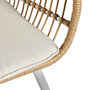 Voir la diapositive 6 : GARDENSTAR Salon bas de jardin - 4 places - Acier - Imitation osier