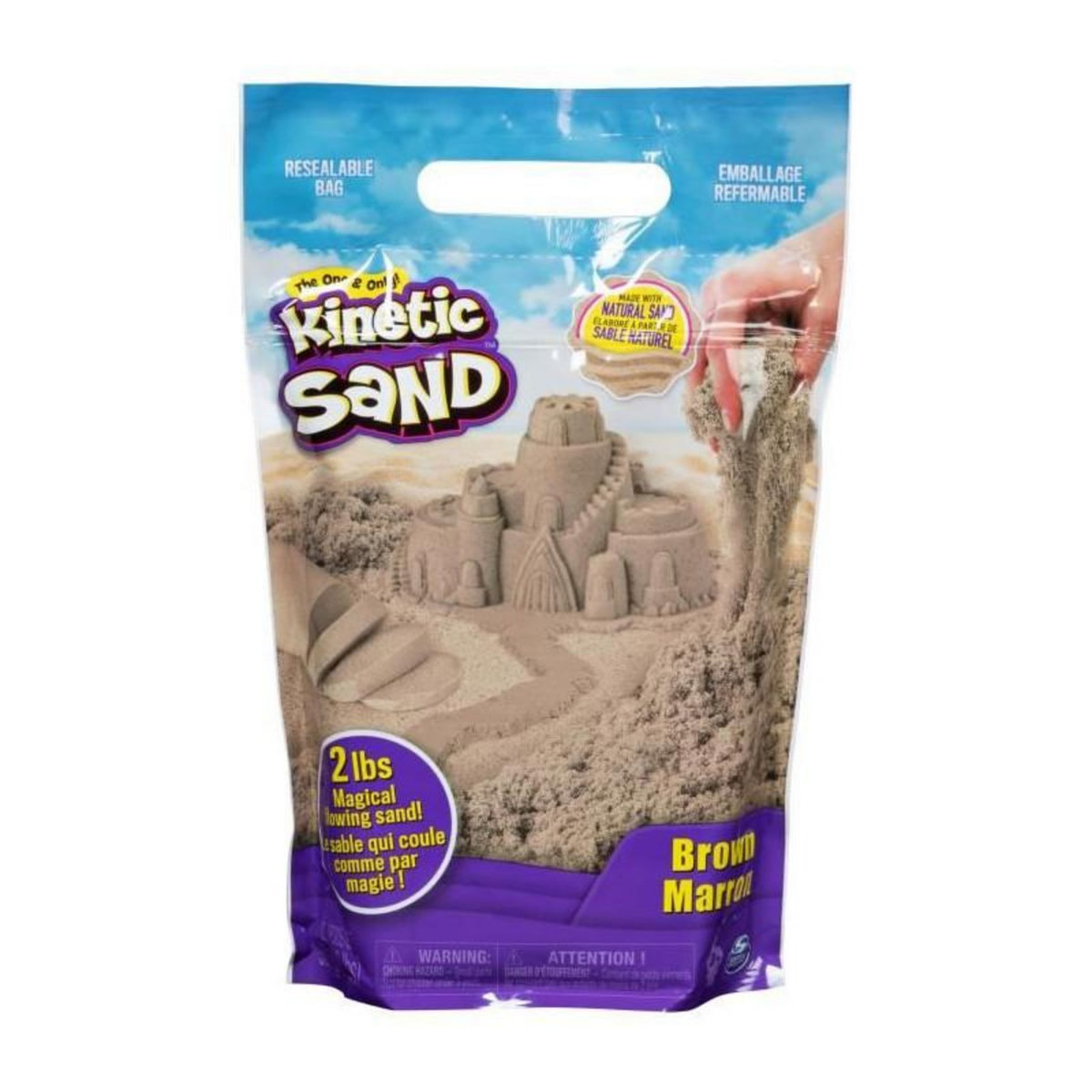 Spin Master Kinetic Sand - Recharge Sable Naturel - 907 grammes - Des 3 ans