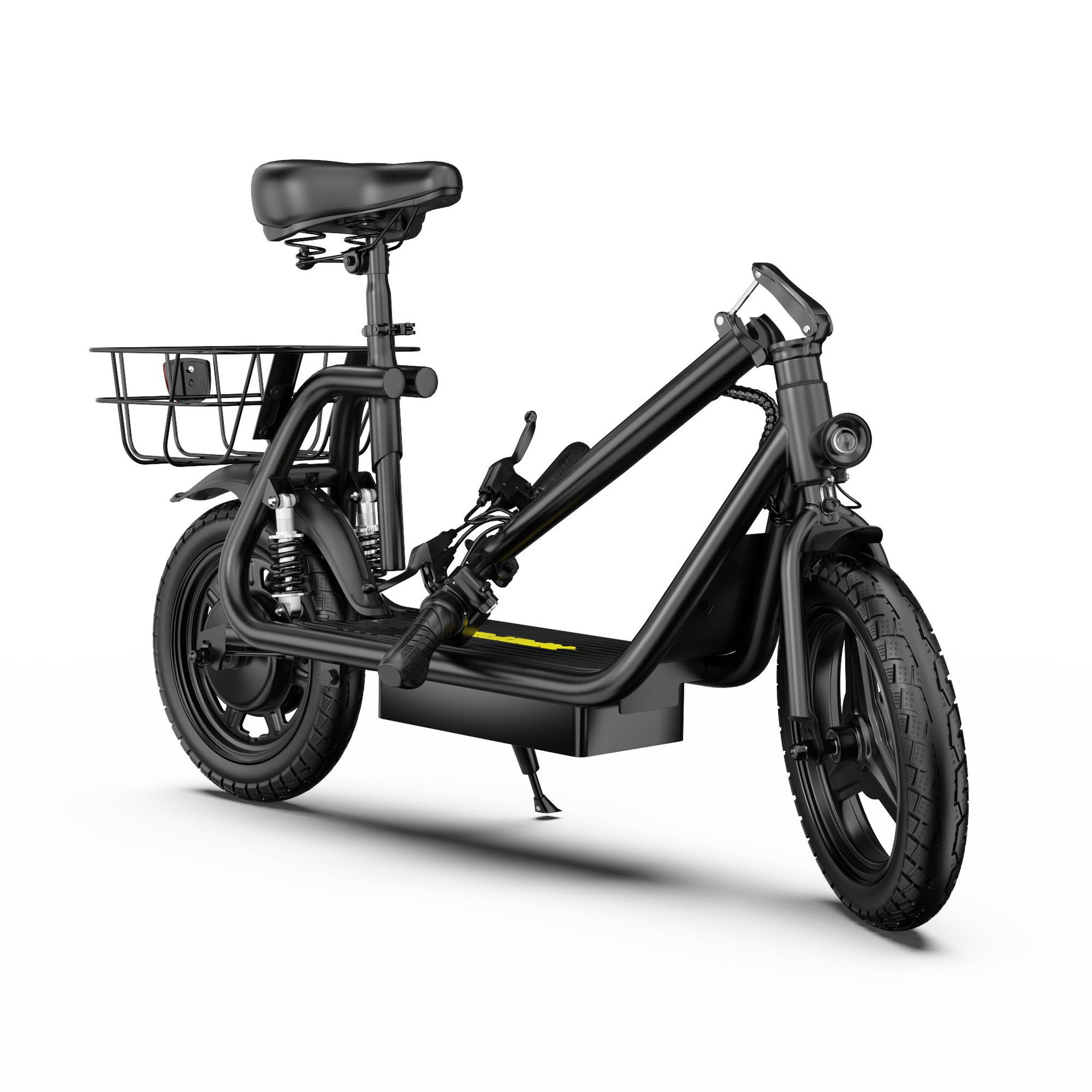 Voir la diapositive 3 : APEFOX Trottinette électrique pliable apefox c14 avec siège, panier arrière et batterie amovible