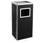 Voir la diapositive 6 : VIDAXL Poubelle a cendrier d'hotel 45 L Acier Noir