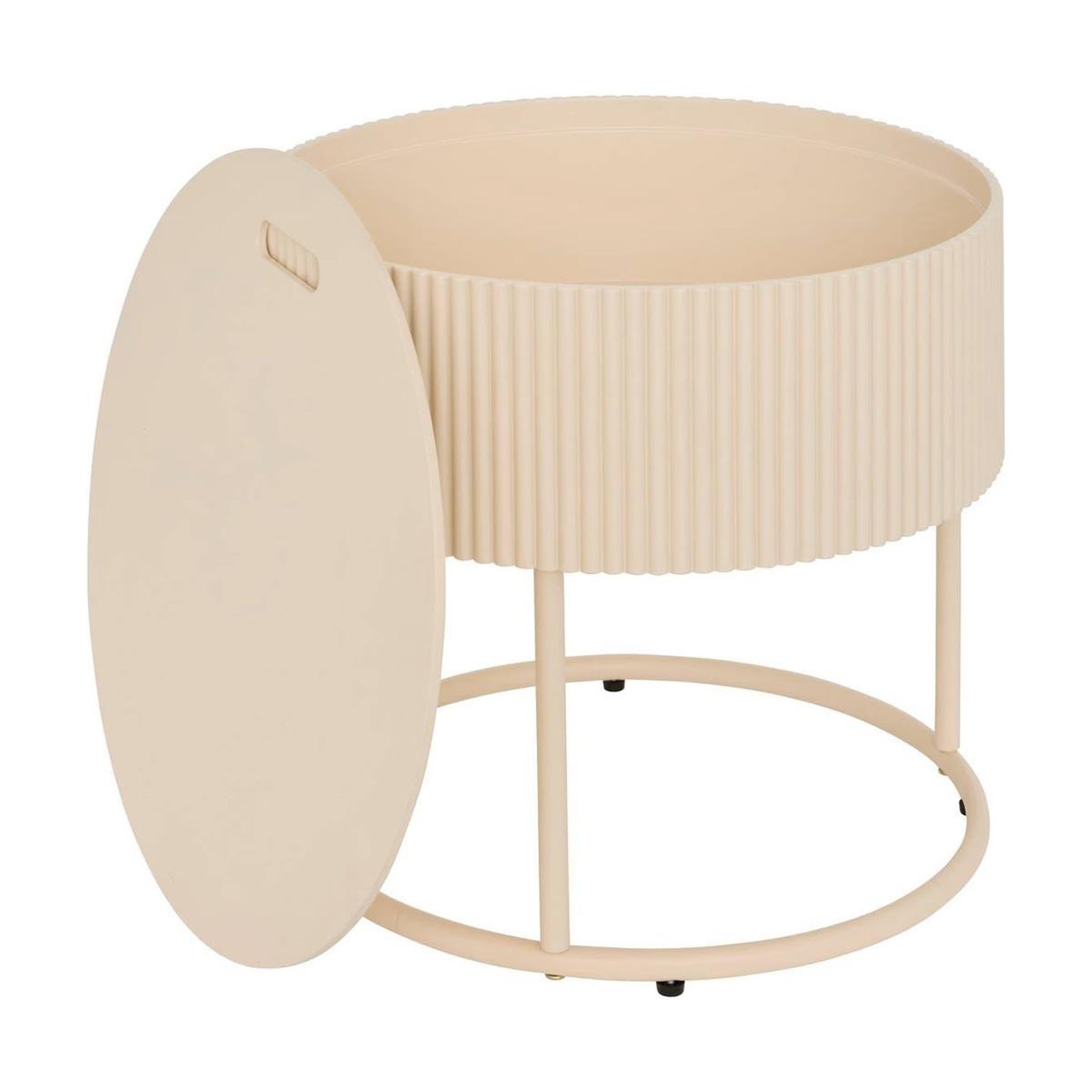 Voir la diapositive 2 : ATMOSPHERA Table basse avec rangement  juna  45cm beige