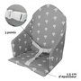 Voir la diapositive 3 : Monsieur Bébé Coussin d'assise universel Miam avec harnais pour chaise haute bébé