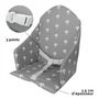 Voir la diapositive 3 : Monsieur Bébé Coussin d'assise universel Miam avec harnais pour chaise haute bébé