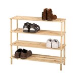FORNORD Meuble range chaussures 4 niveaux Wood and co