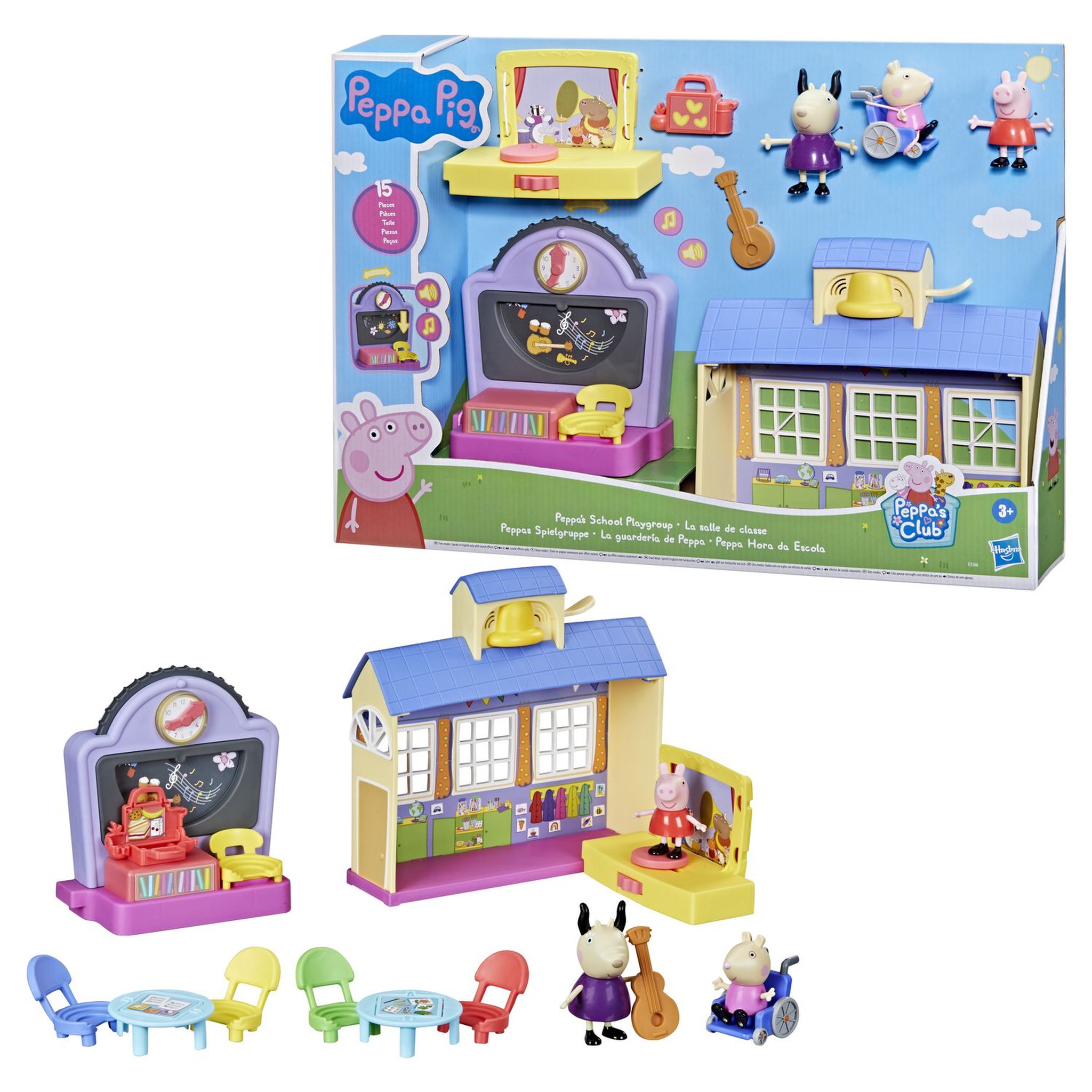 Voir la diapositive 2 : HASBRO Coffret La salle de classe Peppa Pig avec sons
