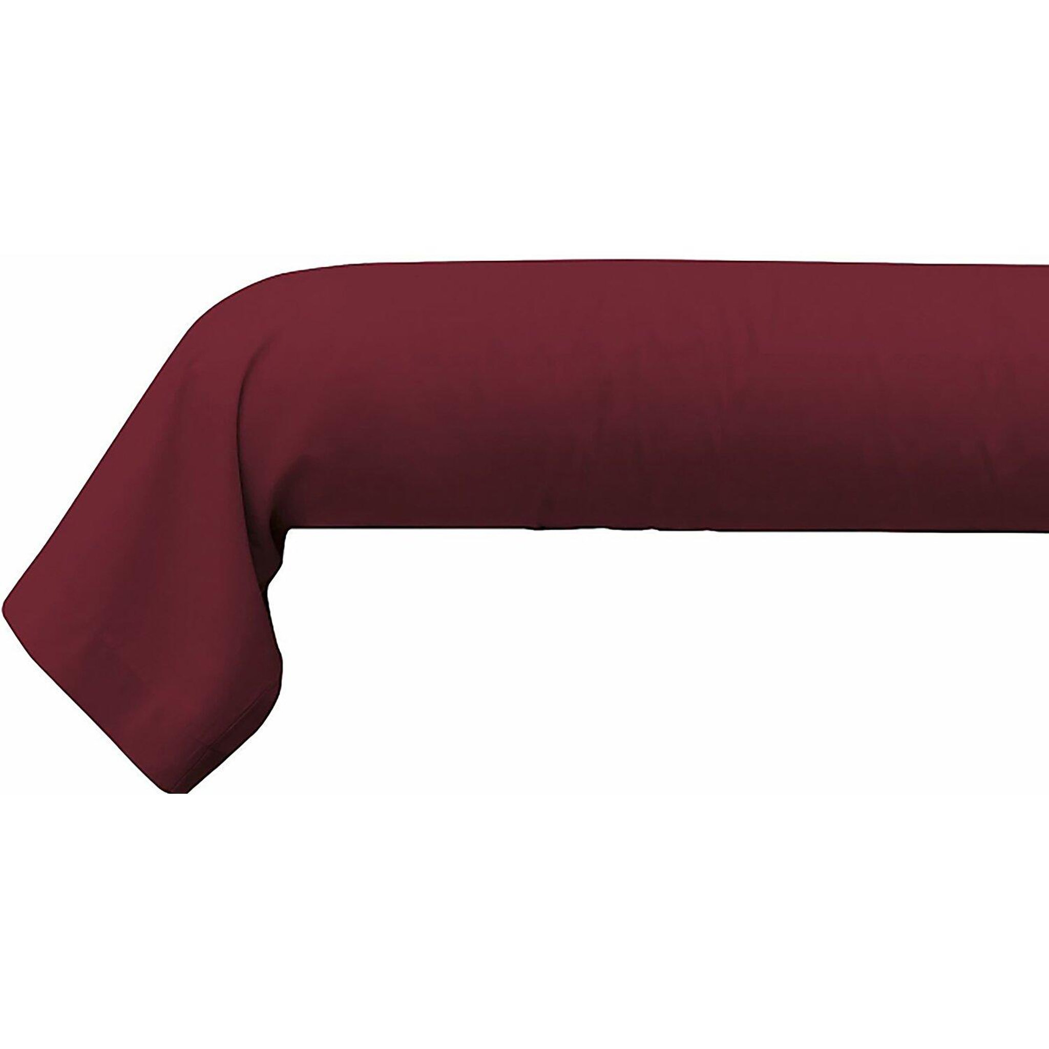 Voir la diapositive 2 : Home collection Taie de traversin 100% coton 57fils